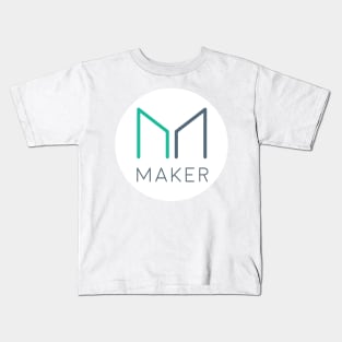 Maker Coin Cryptocurrency MKR crypto Kids T-Shirt